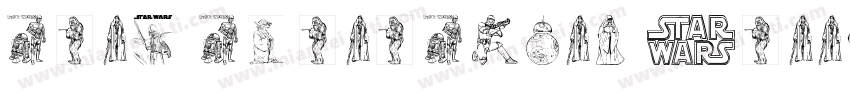Card Characters Narrow Figures字体转换